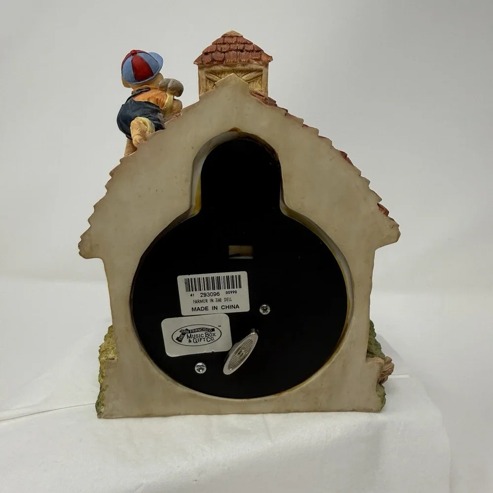 Vtg. San Francisco Music Box Company The Farmer and the Dell Animated Motion
